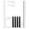 Ouch! Lot de 4 mini bougies SM Wax Noire